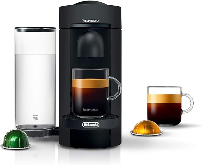 Cafetera y cafetera espresso Nespresso Vertuo Plus Deluxe de De'Longhi, color negro mate